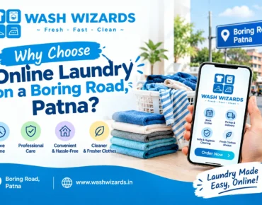 Online laundry on a boring road in Patna with convenient clothing care